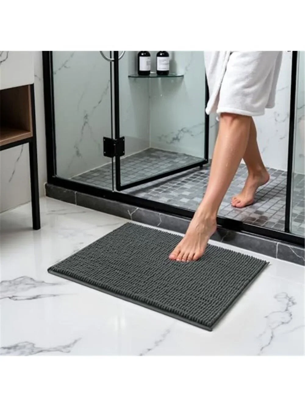 Bath Mat 18x24 Plush Absorbent Non Slip Bathroom Rug Soft Washable Carpet